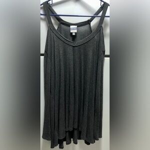 ⛄️Meri Skye Dark Grey Open shoulder tunic